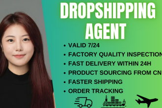be your shopify dropshipping agent, sourcing agent,wholesale, fast ship