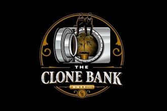 cannabis genetic company seeks classy mobster vibe logo