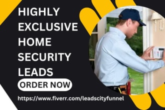generate exclusive home security leads smart home control home automation leads
