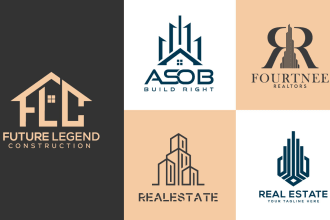 create a unique real estate or realtor business logo services