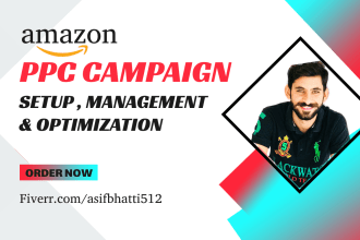 setup and manage amazon PPC campaign and amazon ads campaign and amazon fba PPC