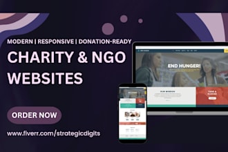 design charity church donation charitable ngo non profit organization website