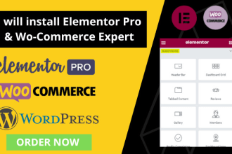 install and activate elementor pro with wocommerce expert