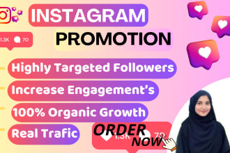 promote your instagram and increase followers growth