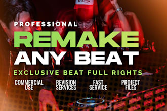 remake exclusive beat or recreate song to avoid copyright
