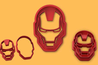 convert your design to 3d printable cookie or clay cutter