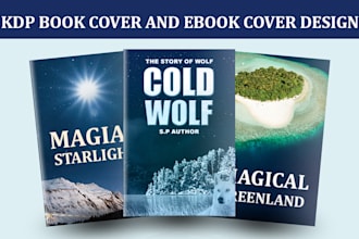 design KDP book cover and ebook cover design