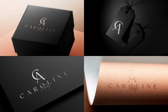 design luxury modern minimalist monogram and elegant initial letter logo design