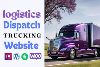 create logistics, transport and cargo trucking website