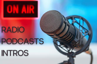 compose a intro song for your podcast, radio