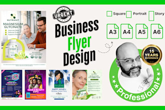 design professional business, company and product modern flyer