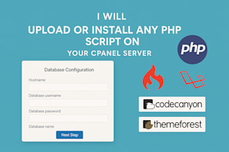install or upload PHP script from codecanyon, envato, themeforest to your server
