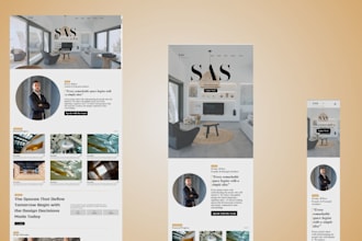 create a luxury architecture and construction website