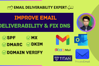 fix dns records and improve email deliverability