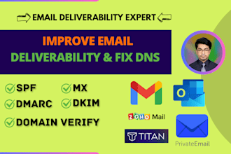 fix dns records and improve email deliverability