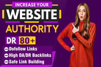 increase ahrefs domain rating permanent with high da dofollow seo backlinks