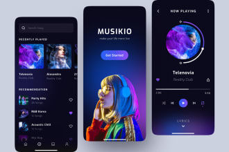 develop music streaming app music website podcast app online music app
