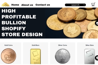 design bullion shopify store jewelry website diamond store silver dropshipping