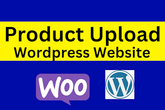 upload products or listing to wordpress woocommerce website