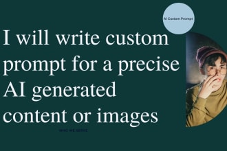 be your prompt engineer by writing custom prompt for content and ai images