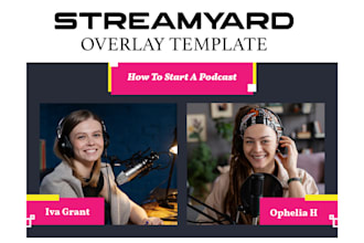do streamyard, streamlabs, obs overlay for youtube podcast