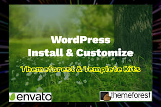 install wordpress, theme installation, import theme demo, customization