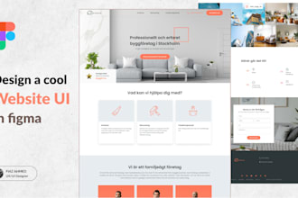 design attractive website UI in figma