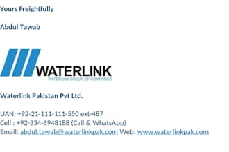 assist in freight forwarding and logistics coordination from pakistan