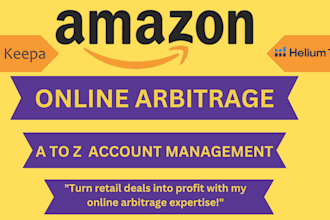 manage the amazon online arbitrage account with a high profit
