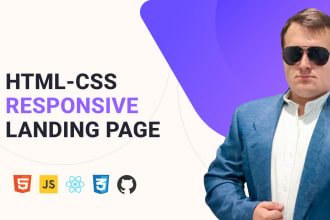 build responsive landing pages or one page website