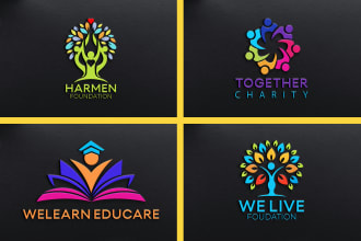 design charity logo for nonprofit welfare community healthcare organization