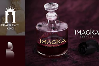 design luxury modern logo for perfume fragrance brand