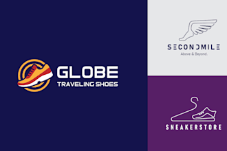 design creative logo for sneaker shoes footwear business