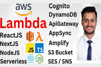 build AWS lambda with s3 dynamodb cognito API gateway