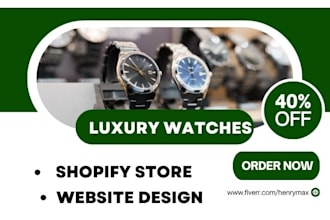 design a profitable watch, jewelry, smartwatch, and wrist watches shopify store