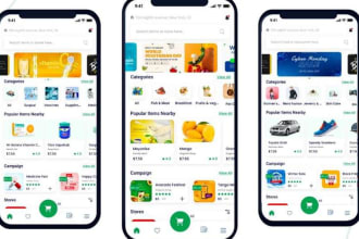 develop marketplace app, ecommerce app, multivendor app