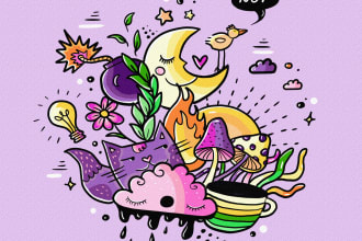 create cute doodles with my style