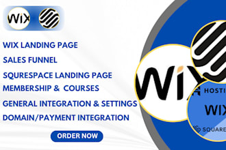 redesign wix website, wix blog, wix studio or squarespace website, figma to wix