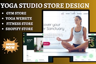do yoga studio website yoga meditation gym shopify store modern fitness website