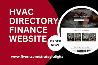 design hvac directory finance booking plumbing  maintenance handyman website