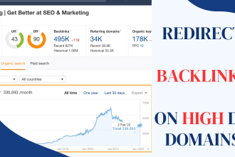 make 300 page referring redirection backlinks on high da domains