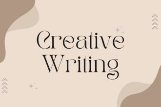 do creative writing focusing on prose and poetry