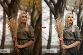 do high end retouching edit
