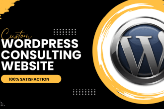 create custom consulting, coaching or business  wordpress website