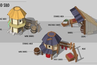 create 2d game art for you