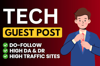 do high DR tech guest post with do follow backlinks