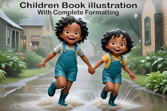 design 3d children book illustration and children story book for kids