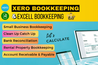 do xero bookkeeping and bank reconciliation for small medium enterprise