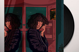 draw colorful grunge, psychedelic, lifestyle, urban illustration