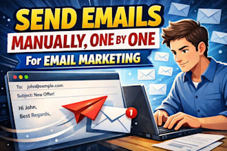 send emails manually, one by one for email marketing